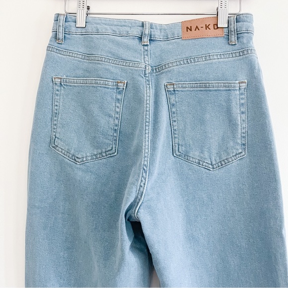 ASOS NA-KD Women’s Cropped Jeans in Blue Light Wash 38 - Picture 10 of 15